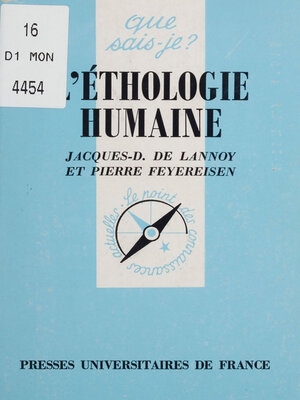 cover image of L'Éthologie humaine